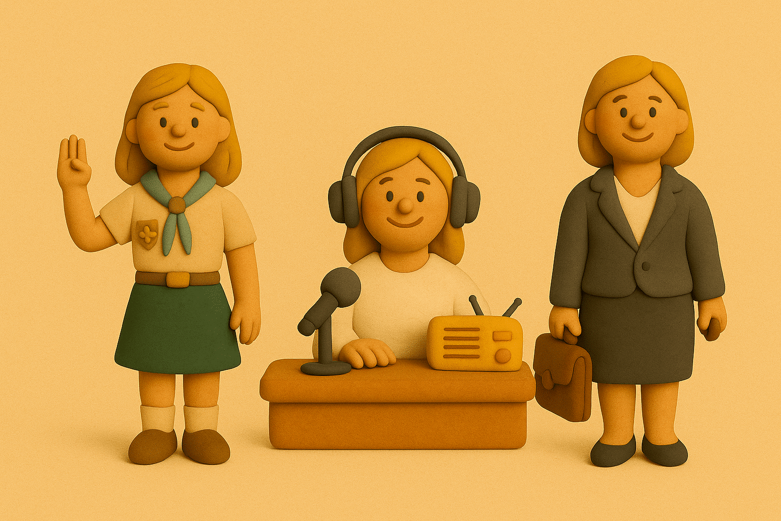 Scoutisme, création d’une radio, entrée dans un cabinet juridique. - michele dray